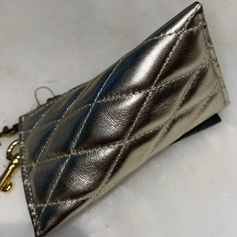 New SL quilted leather coin/key chain - Picture 8 of 13